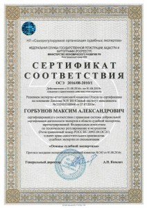 Сертификат Основы Судебной экспертизы